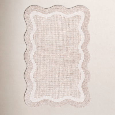 Hand-Tufted Geometric Wool Rug