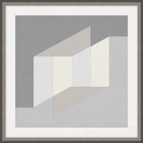 Analytical Placement 3' Framed Graphic Art Print on Glass