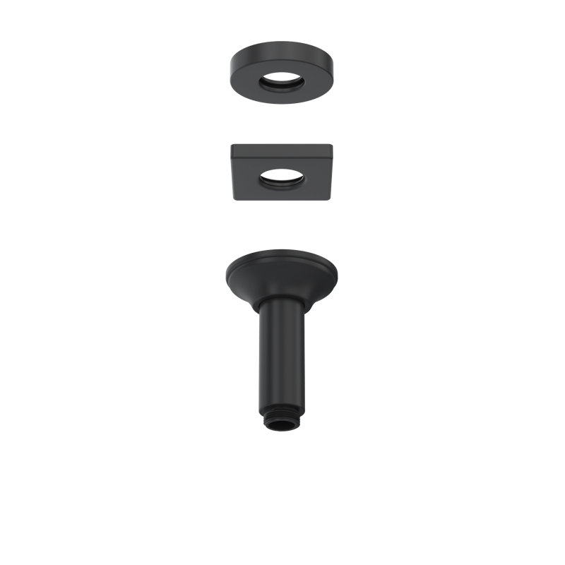 4" Ceiling Mount Shower Arm, Matte Black