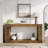 70.87" Narrow Brown Wood Console Table With Storage For Entryway Sofa Table, Hallway Living Room
