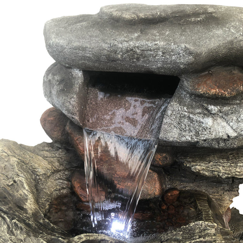 Fontaine Switchback Falls avec pompe écoénergétique et éclairage DEL