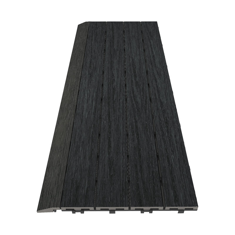 Carrelage de terrasse en composite 2 pi x 36 po gris anthracite Hawai, Charbon hawaïen