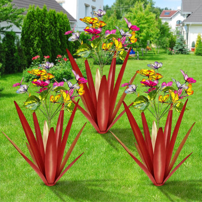 Garden Art Metal Plant Country Sculpture Statue Decorations