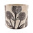 Of 4, Gray Sand - Cement Planters, Brown Botanical Designs, Scandinavian Room Decor 4 And Symbols, Interior