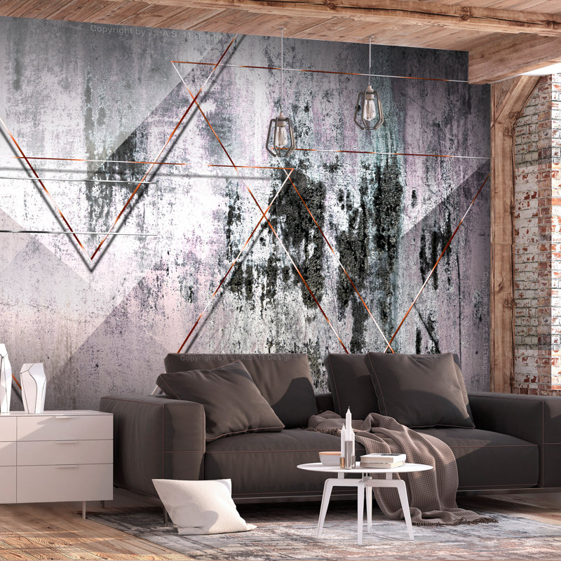 Murale géométrique, L 27,6 po x l 39,4 po