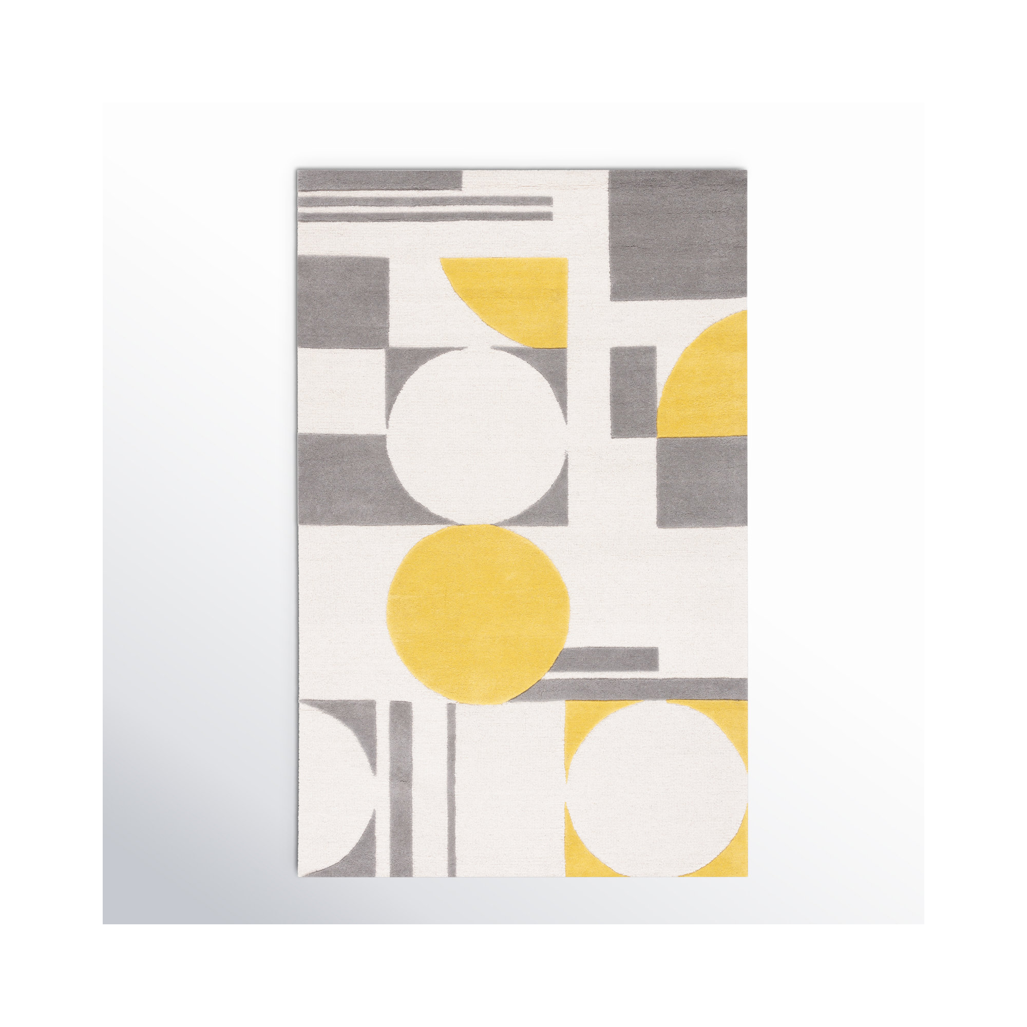 Felipe Hand Tufted Wool Rug, Rectangle 5' x 8'