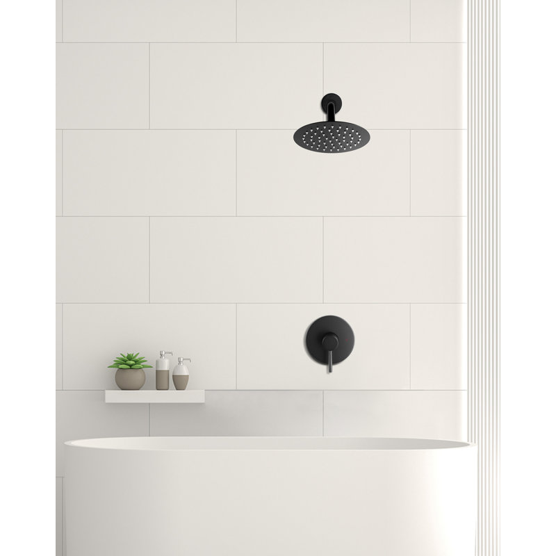 Robinet de baignoire et douche, Noir mat