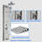 44'' Shower Panel with Fixed Shower Head