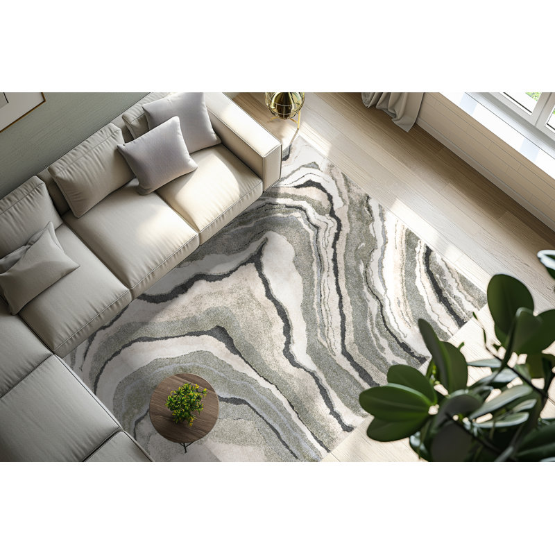 Daymein Abstract Area Rug, Rectangle 80 x 150cm