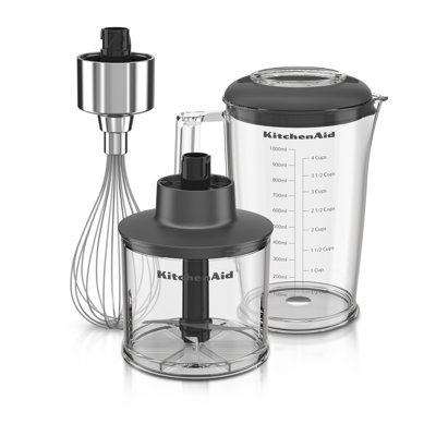 KitchenAid Go Cordless Hand Blender Accessory Pack with Whisk, Chopper & Pitcher