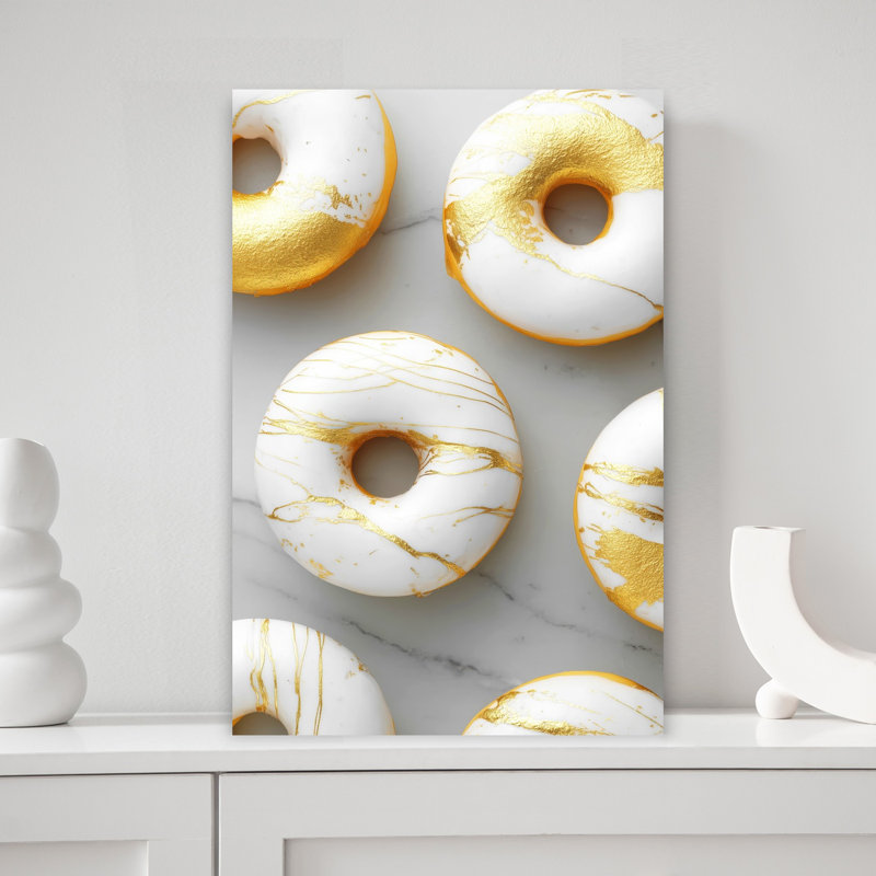 Art mural moderne Donuts, 18" H x 12" W