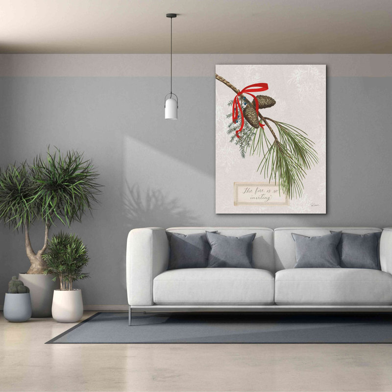 «Joyful Tidings III» par Sue Schlabach, estampe numérique sur toile, L 40 po x H 54 po