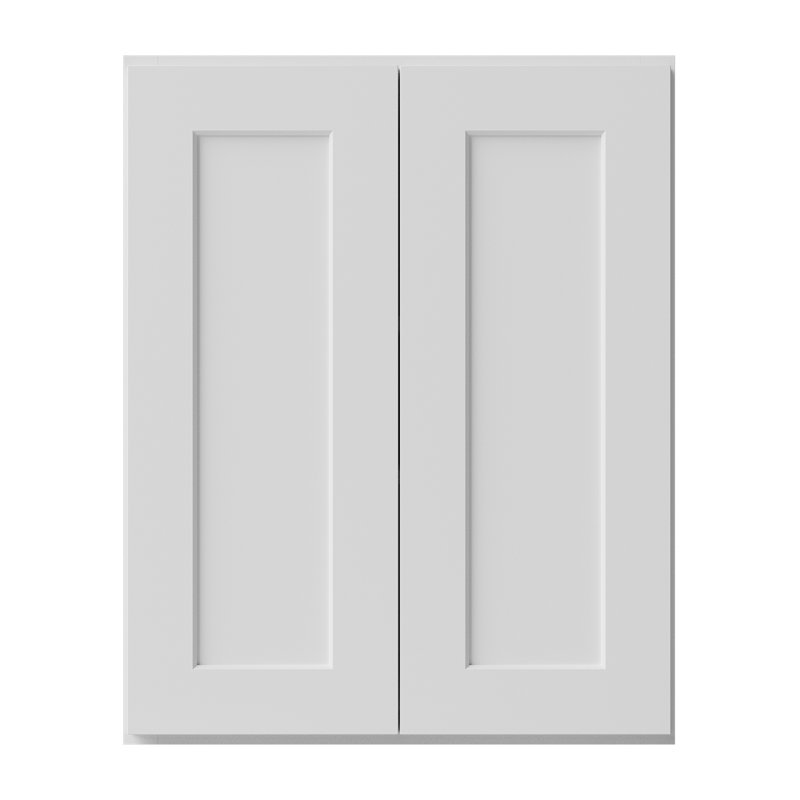 Armoire de cuisine en bois massif prête à assembler, 24", Blanc, 30"
