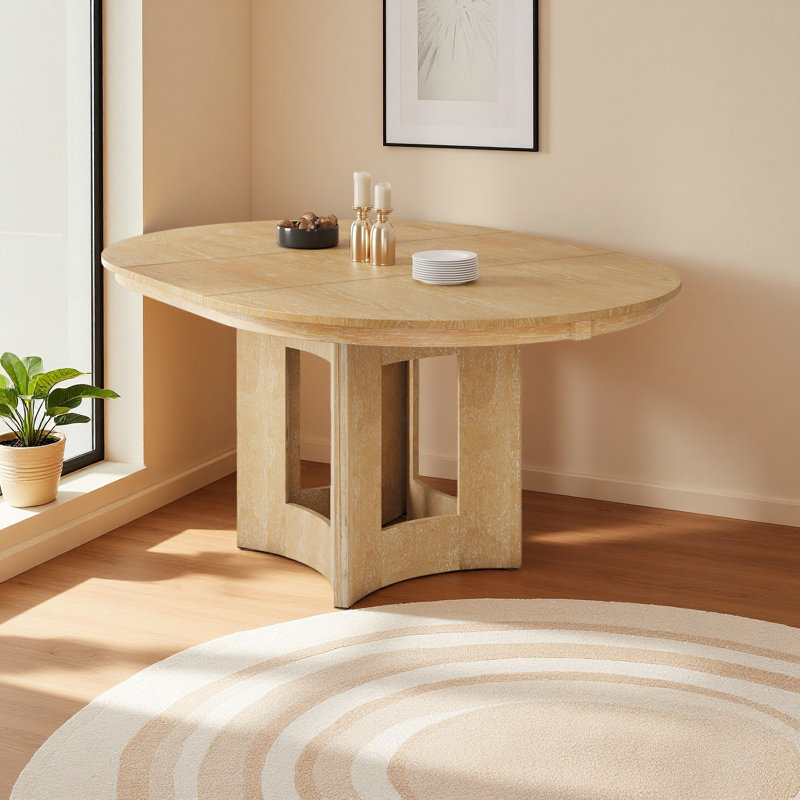 Table de salle à manger extensible Farmhouse, Naturel