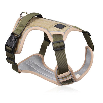 Dog Harness For Medium & Large Dogs - Adjustable Pet Harness, Comfortable Breathable Dog Chest Vest For Outdoor Walking, Hiking & Training
