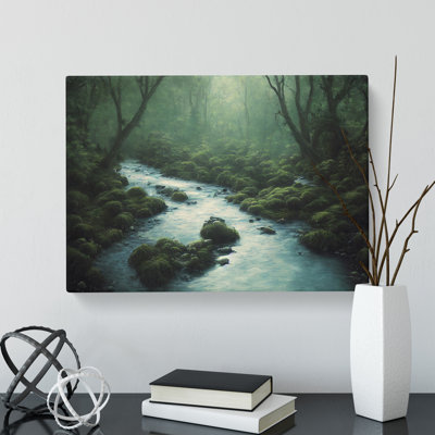 Amazing Forest Stream - Wrapped Canvas
