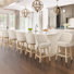 Chela Upholstered Button-Tufted Barstool With Solid Wood Frame