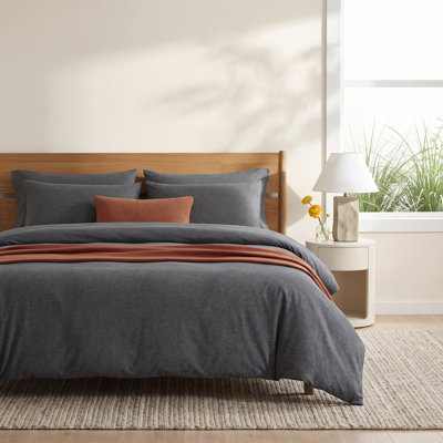 Modern Cotton Melange Cotton Duvet Cover Set