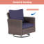 Ensemble de conversation avec fauteuil berçant et pivotant pour 5 personnes Charlenne-1294166098-1294166109