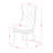 9 Piece Dining Set Includes a Rectangle Kitchen Table with Butterfly Leaf and 8 Polyester Fabric Upholstered Chairs, 42x84 Inch, Black-2022111268-2058985270