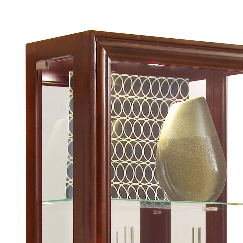 Vitrine à 5 tablettes Spenser, Brun