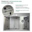 Évier de cuisine de cuisine encastré en acier inoxydable de calibre 18 32 po X 22 po Transolide-99218977