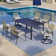 6 - Person Rectangular Outdoor Dining Set with Cushions