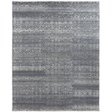 Wool Geometric Area Rug in Blue