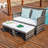 Simonska Wicker 2 - Person Patio Conversation Set with Cushions