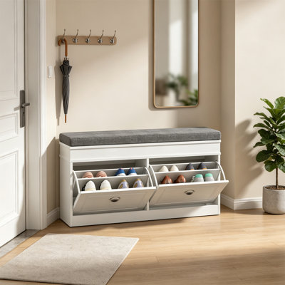 8 Pair Shoe Storage Bench