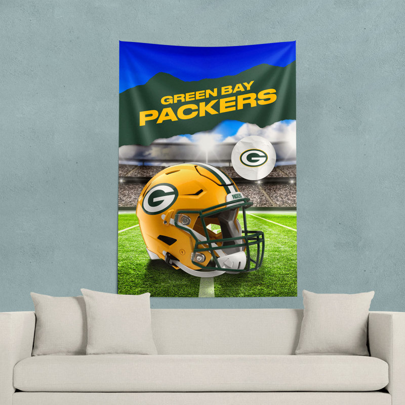 Tapisserie murale 40 x 57 pouces Green Bay Packers NFL Midfield