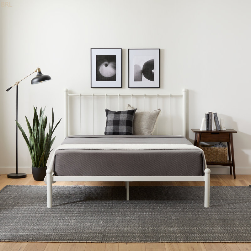 Metal Platform Bed Withheadboard