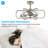 Michaela 30'' Ceiling Fan with LED Lights