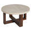 Table basse ronde avec base en croix