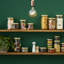 Ensemble 4 pièces de pots en verre français grand embouchure Familia Wiss Terrines-30817626