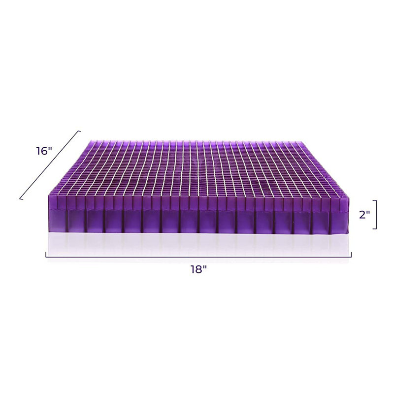 Purple GelFlex Grid Double Seat Cushion for Workspace Chairs