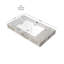 Comptoir en pierre frittée gris clair 36 po MURI et lavabo encastré en céramique avec un trou de robinet pré-percé standard, PAS d'armoire, pas de robinet ni de couvercle d'évier