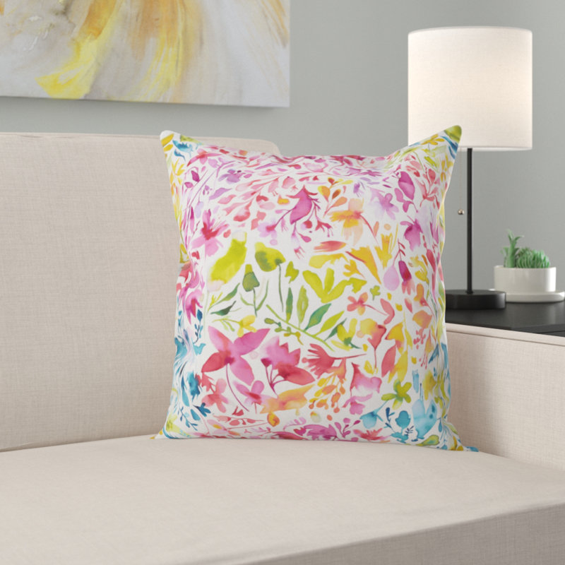 Coussin intérieur / extérieur Ninola Design Flowers and Plants, 18 po x 18 po