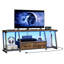 Meuble télé à DEL avec tiroirs en tissu et station de charge-1289595038-1289595025