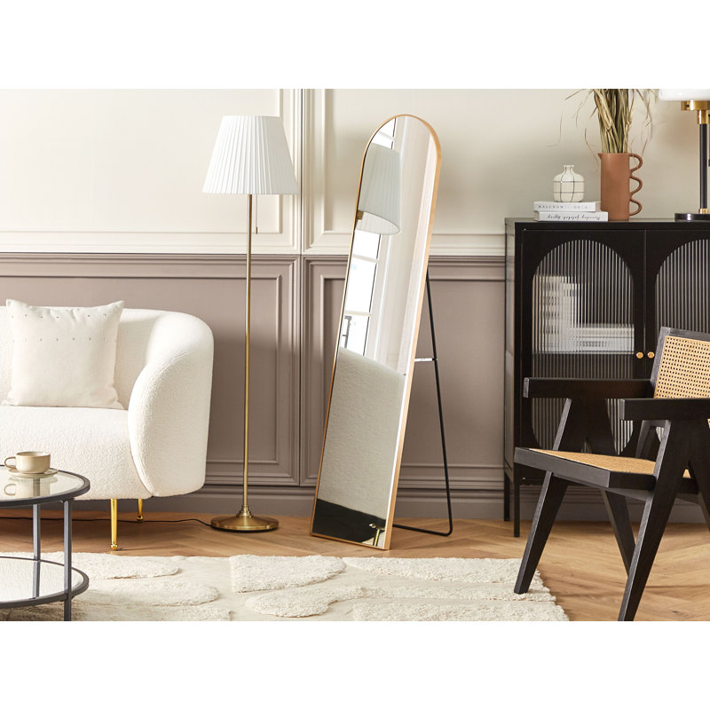 Kirrin Metal Flat Floor Mirror, Gold