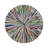 Fireworks White Round Beaded Placemat Smooth
