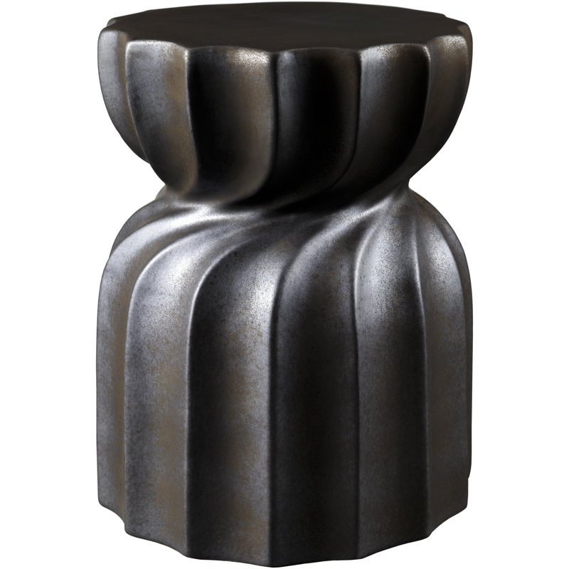 Tabouret de jardin Illiopolis Global, Noir, noir, noir, noir