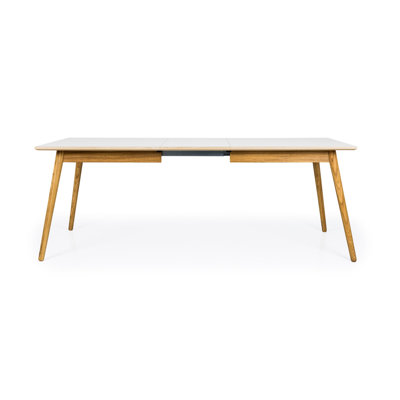 Golbahar Extendable Solid Wood Base Dining Table