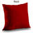 Grayscale Lips with Red X | Modern Figurative Throw Pillow – Poly Twill Throw Pillow with Insert, Double-Sided Print