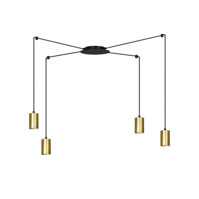 Cadi 4 - Light Cluster Pendant, Black, Gold