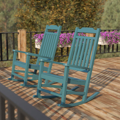 Cyress All-Weather Faux Wood Rocking Chair - Patio and Yard Furniture