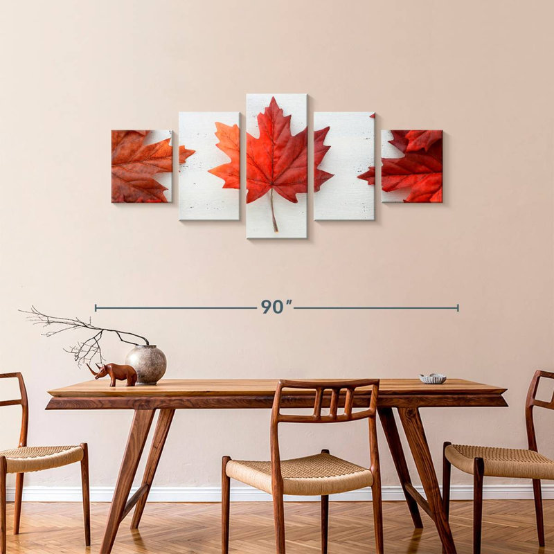 Maple Leaf, 36" H x 80" W