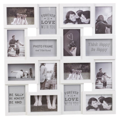 White Collage Picture Frame