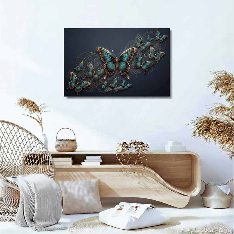 Ensemble de 1 tableau sur toile papillon, H 16 po x l 24 po, Wrapped Canvas