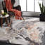 Cyrus Shag 121 Area Rug In Dark Grey / Orange-1842952863